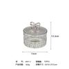 Tarro de Dulces Transparente Estilo Europeo Retro Chapado en Plata, Tarro Ajustable, Tarro para Nueces, Tarro de Almacenamiento Estilo Europeo de Lujo Ligero