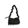 Bolsa Nube de Corea del Sur Bolso Cruzado Plegado para Mujer Nuevo Otoño e Invierno 2024 Chaqueta Acolchada de Algodón Plumón Ligera Bolso de Hombro/Axila Versátil