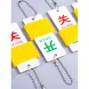 En Stock Placa Colgante Acrílica para Interruptor Letrero de Válvula Interruptor Placa de Señalización de Apertura/Cierre de Tubería Señal Normalmente Abierto Normalmente Cerrado