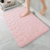Alfombra de piso de vellón coral con guijarros en relieve transfronterizo en stock, felpudo, baño, baño, fabricantes de alfombras de piso absorbentes, entrega 24