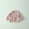 INS Abrigo de Otoño para Bebés y Niños Pequeños con Bolsillo de Letras Sonrientes, Top de Botón Único para Niños y Niñas