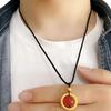 Vietnam Shajin Xiangyun Ruyi Aro Dorado Collar Tejido Colgante Antiguo Primera Joyería Oro Imitación Hebilla Ping An Mayoreo