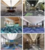Alfombra Dedicada para Sala de Billar de Hotel Hecha a Medida Insonorizada Ignífuga Retardante de Llama Pasillo Corredor Habitación de Huéspedes Comercial Área Grande Completa