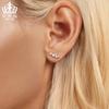 Pendientes Evelle de ópalo irregular de color mágico exquisito, plata de ley 925, chapados en platino, pendientes de moda para mujer, joyería combinable.
