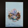 Stock listo en todo el país cajas planas acrílicas pegatinas souvenirs de ciudades turísticas regalos culturales y creativos estilo personalizado universal