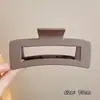 Pinza para el cabello de lujo de alta gama en color marrón, tamaño grande nuevo para cabello grueso, pinza de tiburón para recogidos en la parte posterior de la cabeza, accesorio para el cabello de uso diario