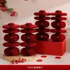 Adornos de Bola de Panal con Caracteres de Doble Felicidad para Decoración de Habitación de Boda, Decoraciones de Mesa de Compromiso y Colección de Artículos de Boda 3D de Doble Felicidad