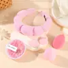 Faixa de Cabelo Popular para Comércio Exterior, Esponja para Lavar o Rosto, Conjunto de Esponjas para Pó, Pó Finalizador Fino Amigo da Pele, Esponja de Maquiagem, Corretivo, Ferramentas de Beleza