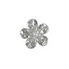 Accesorios Súper Brillantes para Uñas con Circonita en Forma de Gota de Agua Incrustada, Lujosa Flor de Cinco Pétalos con Acentos de Perla, Decoraciones de Uñas Terminadas con Pedrería