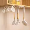 Riel deslizante gancho push-pull cocina armario baño gabinete colgante de pared adhesivo oculto extraíble gancho multi-fila