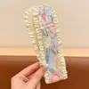 Parche para Flequillo para Arreglar el Cabello Suelto, Diadema Estilo Étnico, Accesorio para el Cabello de Encaje con Cierre Mágico para Niñas