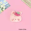 Ventas Directas de Fábrica DIY Set de Animales Frutas Dibujos Animados Conejo Accesorios de Resina Imanes para Refrigerador Llaveros Hebillas para Zapatos Al por Mayor