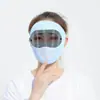 Nueva Mascarilla de Protección Solar de Seda de Hielo para Mujer, Protección de Cuello para Ciclismo de Verano, Mascarilla Transpirable a Prueba de Polvo para Cara Completa, Mascarilla Facial con Protección UV