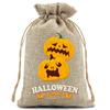 Saco de Presente de Halloween Transfronteiriço Novo Saco de Açúcar para Festa Infantil Balde de Cânhamo de Abóbora Saco de Doce com Cordão