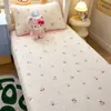 Funda Especial para Cama de Residencia Estudiantil Pieza Única 100% Algodón Protector de Cama Colchón de Algodón Puro Juego de Tres Piezas para Cama Individual de Residencia