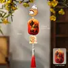 Festival de Medio Otoño 2026 Linternas Rojas Pequeñas Decorativas Linternas de Flores Estilo Nuevo Adornos Colgantes Impermeables para Exteriores Plantas Verdes Árboles Plantas en Maceta Adornos Colgantes Luminosos