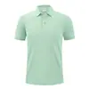 Camisas Populares da Moda para Homens e Mulheres, Camisas Polo de Manga Curta para o Verão, Camisas Promocionais de Cor Lisa, Roupa de Trabalho, Personalizável com Bordado, Transfronteiriço