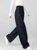 Pantalones de pierna ancha tipo cimitarra de modal Xingge para mujer Primavera 2026 Nuevos pantalones casuales de mezclilla tipo guadaña holgados adelgazantes tipo plátano