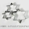 Conjunto de 12 Peças de Cortadores de Biscoito Irregulares Coração Estrela Flor Redondo DIY Aço Inoxidável 430 Moldes de Cozinha para Assar Moldes de Bolo