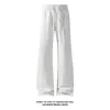 Outono de 2026 Novo Estilo Base Branca Hua Mian Faca Curva Micro Flare Calça de Moletom M-5XL HK261079-Especial P28
