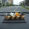 Caja de Papel con Micro Paisaje para Coche, Figura de Gato, Muñeco de Dibujos Animados Pidiendo un Abrazo, Decoración Personalizada para el Tablero del Coche