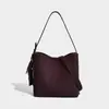 Nova Bolsa de Ombro Casual Versátil Textura de Nicho Feminina Portátil Saco Saco de Grande Capacidade Transversal Retrô Bolsa de Sogra