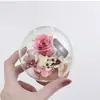 Día de la Madre Transfronterizo Flor Eterna Bola de Corcho Cubierta de Vidrio Caja de Regalo Ramo de Rosas para Novia Regalo de Cumpleaños Transfronterizo