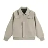 Chaqueta de cuero para hombre Enbu, nuevo estilo de otoño, chaqueta de hombre con cuello de solapa, corte holgado, marca elegante y a la moda, chaqueta de cuero PU para jóvenes