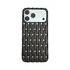 Funda para Teléfono con Patrón Retorcido y Agujeros Grandes para Disipación de Calor Compatible con Apple 17PROMAX Personalidad de Moda 13/14 Transparente Mate 11