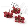 Ramo de Rosas Simuladas, Flores Artificiales, Decoración del Hogar, Materiales para Corona Hecha a Mano DIY, Decoración de Pared de Plantas, Ramo de Boda