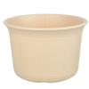 Vaso de plástico imitação de cerâmica estilo nórdico de grande diâmetro de alta qualidade para uso doméstico interno, para suculentas, tamanho pequeno, mini para varanda, branco