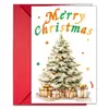 79 Modelos Suministro Directo Transfronterizo Set de Tarjetas Navideñas Creativas Nuevas Tarjetas de Material para Decoración del Festival de Navidad con Sobres