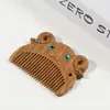 Peine de Sándalo Verde Mini Portátil de Bolsillo Doce Signos del Zodiaco Logo Personalizado Peine de Madera Regalo para Mujer Peine para Bebé
