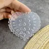 Película Transparente para Manicura Molde de Silicona con Forma de Lazo para la Punta del Dedo Patrón Mini Herramienta Abrasiva Decorativa con Forma de Corazón para Tallado de Uñas