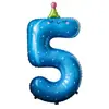 Globos de Número de Emoji de Dibujos Animados de 42 pulgadas 0-9 Globos para el Primer Cumpleaños del Bebé Decoraciones para Fiestas Infantiles Accesorios para Fotos