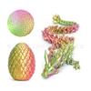 Explosiones transfronterizas Impresión 3D huevo de dragón de piña adornos creativos juego de dragón de cristal articulaciones móviles regalo de Navidad