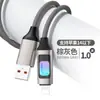 Cable de Datos Trenzado Luminoso de Colores Adecuado para Tipo-C Apple 16 Huawei Xiaomi Teléfono Móvil Cable de Carga Rápida Pd Tableta