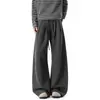 Calça Sense Wei Masculina Estilo Preguiçoso Calça Esportiva Perna Larga Americana Relaxada Retrô Comprimento Total Levemente Flare Reta Solta Casual