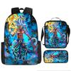 Mochila Nueva de Anime de Dibujos Animados de Dragon Ball de Amazon para Estudiantes de Primaria y Secundaria, Bolsa Escolar, Bandolera, Estuche para Lápices, Set de Tres Piezas