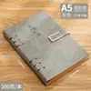 Cuaderno A5 de Hojas Sueltas con Logo, Engrosado, Desmontable, Cubierta de Cuero Sintético Estilo Ejecutivo, Cuaderno de Cuero Suave PU, Bloc de Notas
