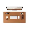 Tapete de Mesa, Extra Grande, Resistente a Manchas, à Prova d'Água para Escritório, Protetor Ocular, Tapete de Computador Ecológico de Alta Qualidade, Couro PU, Mouse Pad Simples de Cor Sólida