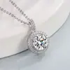 Moda Cruzada Europeia e Americana Luxo Leve Oito Corações e Oito Flechas Zircônia Bolsa Redonda Pingente Colar Corrente para Clavícula Feminina Joias Atacado
