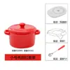 Er Li Bol para Hornear con Tapa, Bol para Postre Binaural, Bol para Sopa, Cerámica, Bol para Huevo al Vapor, Taza, Tapa para Bol de Comida Complementaria para Bebé, Alta Resistencia