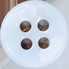 Botones Perlados Multicolor Hechos de Concha Natural, Concha de Perla Engrosada de 3 mm para Camisas, Cárdigans y Vestidos Infantiles