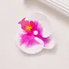 Horquilla para el Cabello con Cabeza de Flor de Orquídea Mariposa Simulada Transfronteriza Estilo Resort de Playa Hada Gama Alta Clip Lateral Adorno para el Cabello