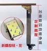 Patas de escritorio plegables para computadora de acero inoxidable de 40 mm de grosor, pata para autocaravana, base de pata, tipo microajuste con rueda universal, pata para cama