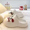 Zapatos perforados cómodos y versátiles de estilo coreano para aumentar la altura, para ir al trabajo, pantuflas cerradas de EVA duraderas y casuales