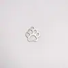 Acessórios de Joias de Aço Titânio Transfronteiriços Recorte Patinha de Cachorro Pequeno Pingente Aço Inoxidável DIY Acessório Charme Joia Colar