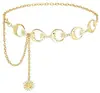 Corrente de Cintura com Pingente de Metal Atmosférico Transfronteiriço Acessórios Femininos Nova Moda Tendência Corrente Corporal de Garota Popular Corrente para Cinto de Vestido