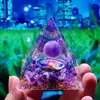 Bola de Cristal 73 Estilos Pirámide Bola de Cristal Transfronteriza Pirámide de Piedra Triturada Artesanías para el Hogar Adornos de Resina